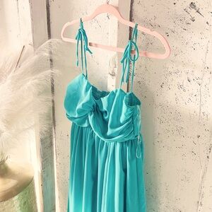 Jade Chiffon Maternity Dress from Pink Blush